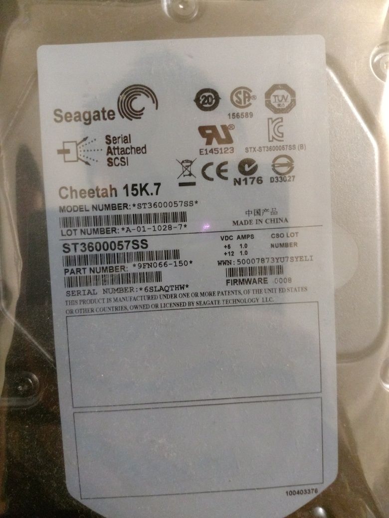 seagate cheetah 15k 600gb sas 3.5