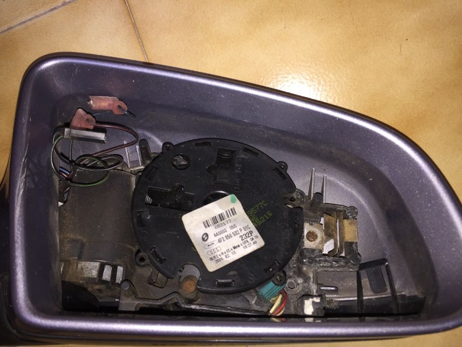Espelhos OEM eletricamente rebativeis Audi A3/8P e A6/C6