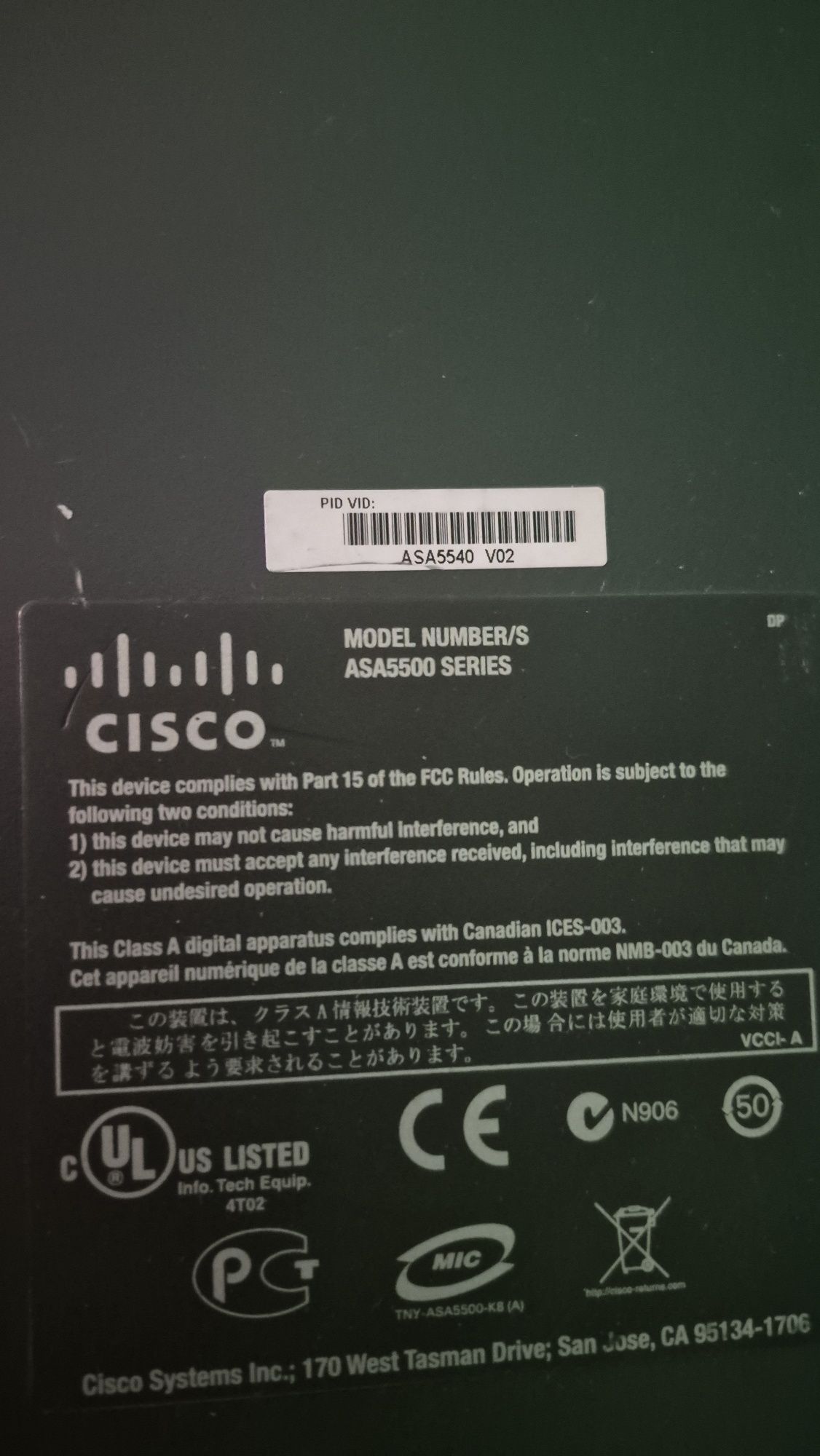 Cisco ASA5540 V02
