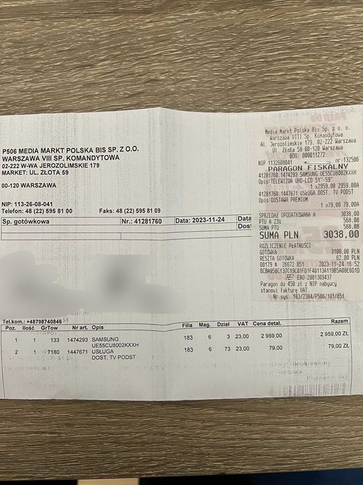 Samsung UE55CU8002 -55" 4K UHD smart tv, pełny zestaw