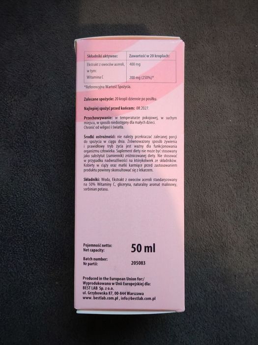 Bestlab Best Vitamin C Junior Krople 50ml