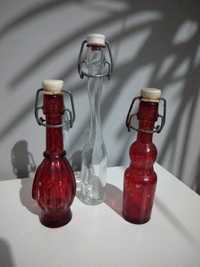 Buteleczki szklane z ceramicznym klipsem