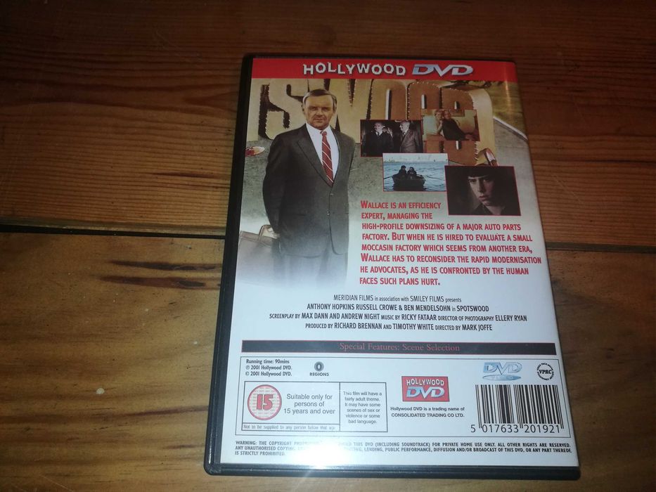 SPOTSWOOD	DVD (sem legendagem - áudio Inglês)