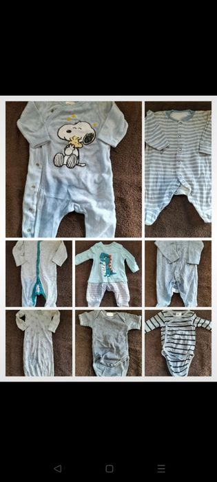 Paka ubrań niemowlęcych 50-56  (227)