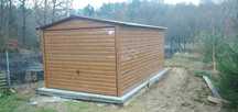 Garaż 3x5 złoty dąb, drewnopodobny, garaże blaszane 3x5,4x6,producent