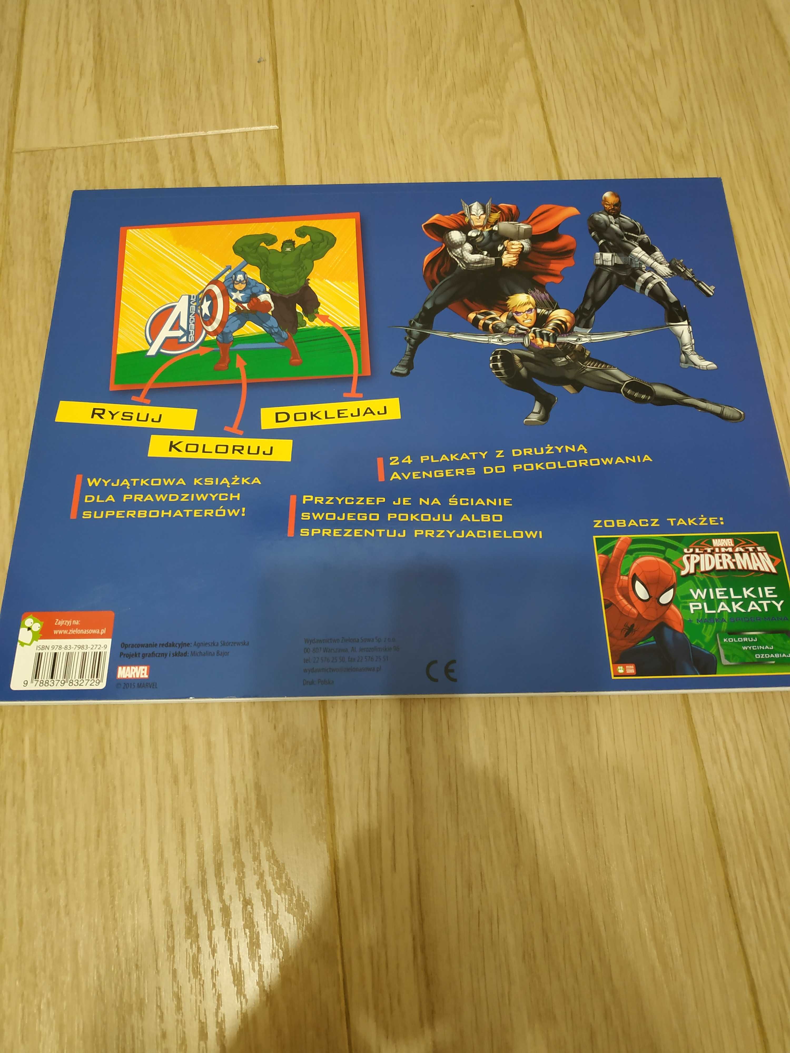 Plakaty malowanki kolorowanki AVENGERS - wielkie plakaty