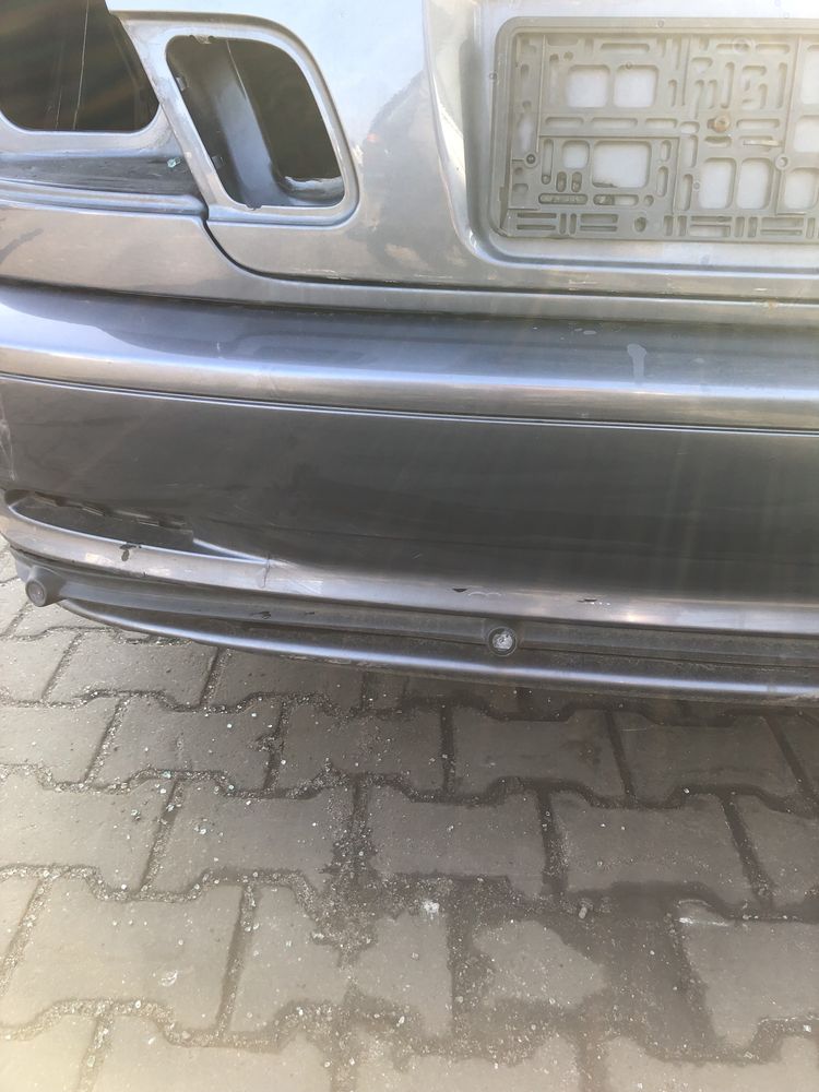 Zderzak tył tylny BMW E46 Coupe Cabrio PDC 400/7 Stahlgrau Metallic