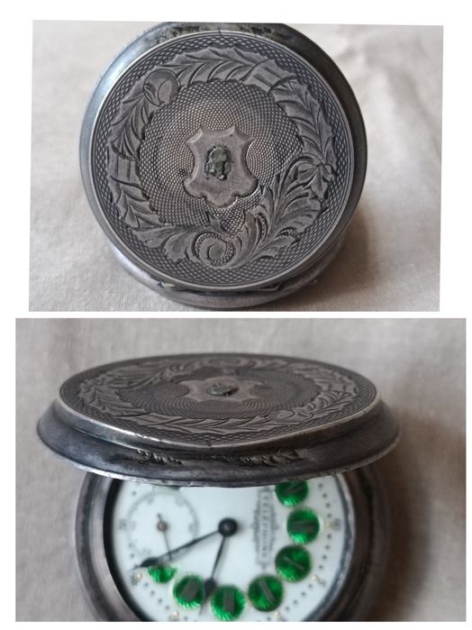 Часы карманные серебряные