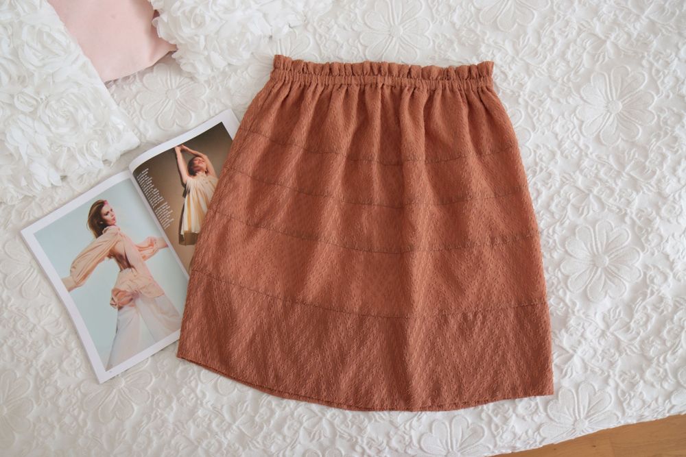 Spódnica marki premium IRO 38 ceglana modna massimo dutti M