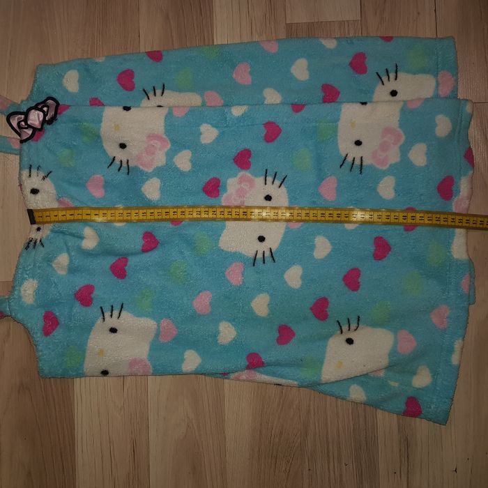 szlafrok piżama z kapciami Hello Kitty