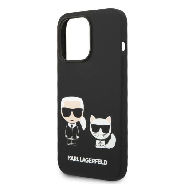 Etui Karl Lagerfeld iPhone 14 Pro 6,1" Silicone, Czarny Magsafe