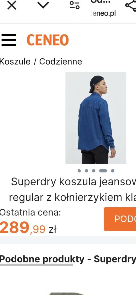 Koszula kurtka jeansowa męska M markowa Superdry NOWA z metką ( kod QR