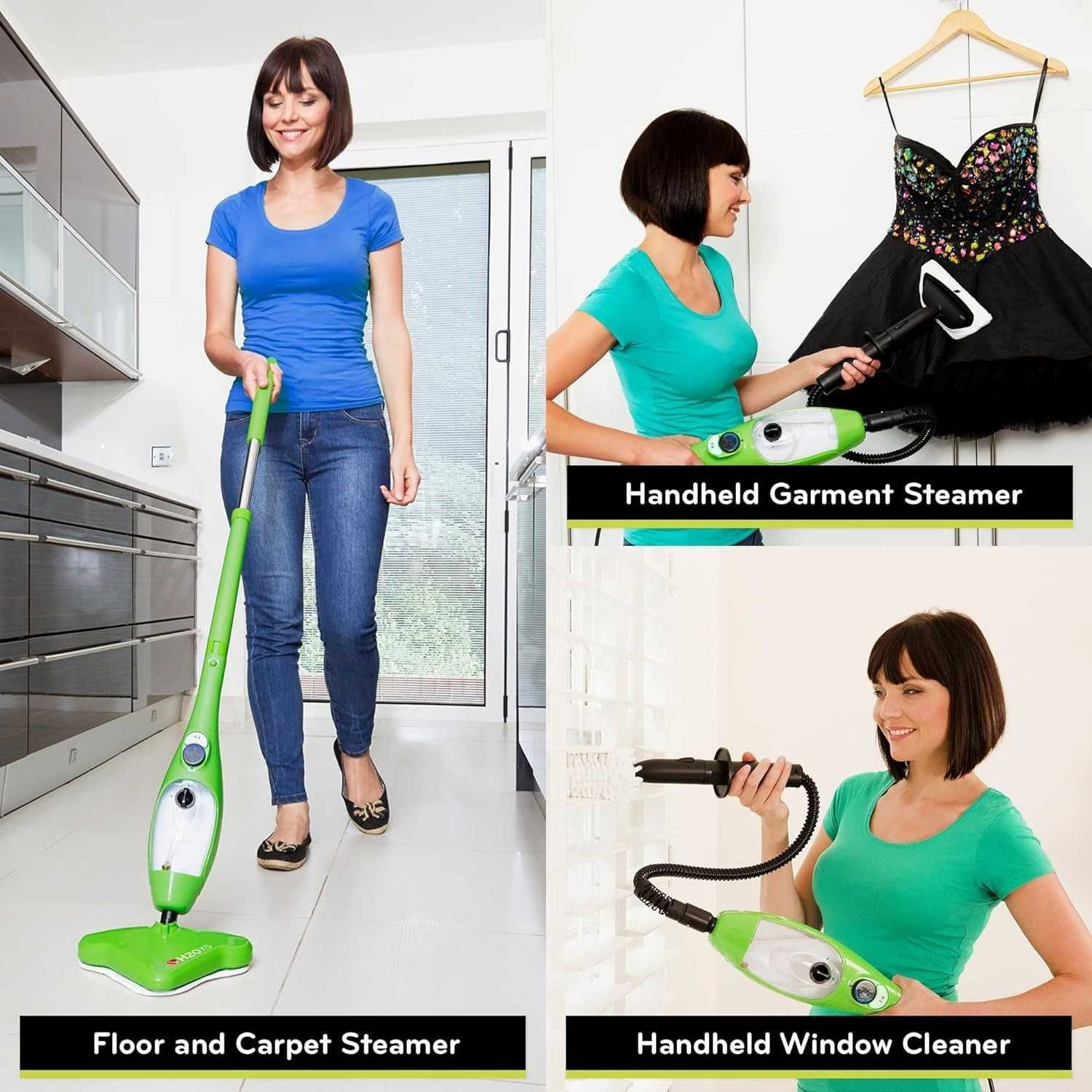 Паровая швабра универсальное применение H2O Steam Cleaner Mop X5