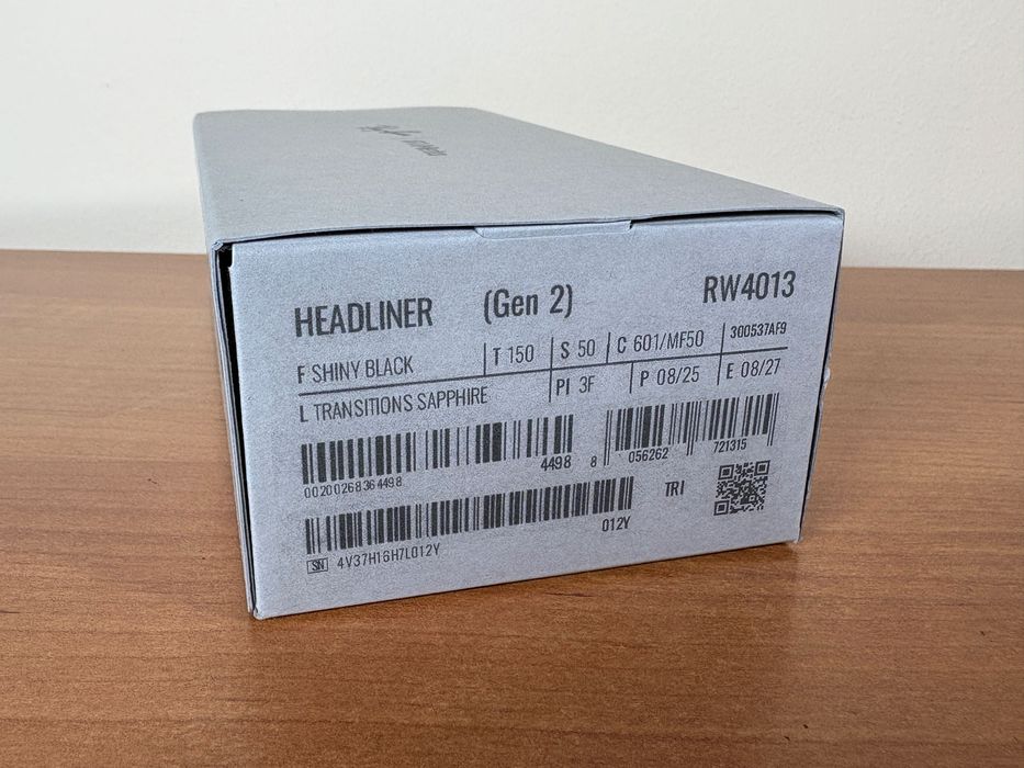 Gen 2 Ray Ban Meta RW4013 Headliner Shiny Black Transitions Sapphire