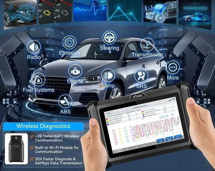 Komputer Interfejs Diagnostyczny OBD2 CANFD DOIP Xtool D7W j. polski