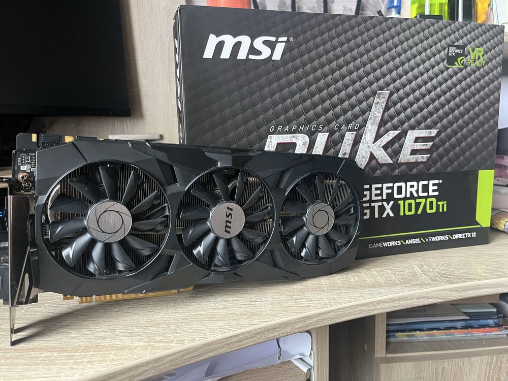 MSI 1070Ti DUKE топ серед цього типу відкокарт