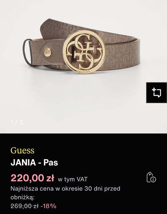 Pasek Guess rozm. M