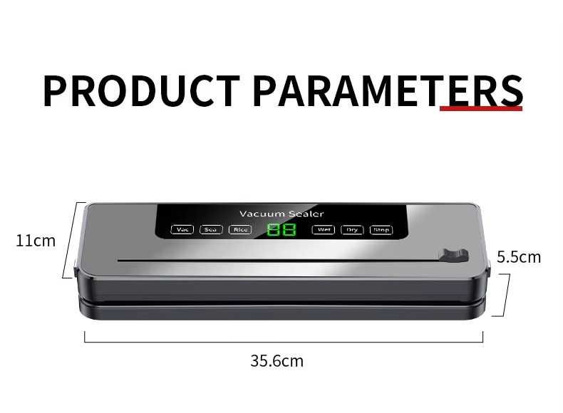 Вакууматор LISM для пакетів і рулонів под вакуум 120вт 65кпа 30см