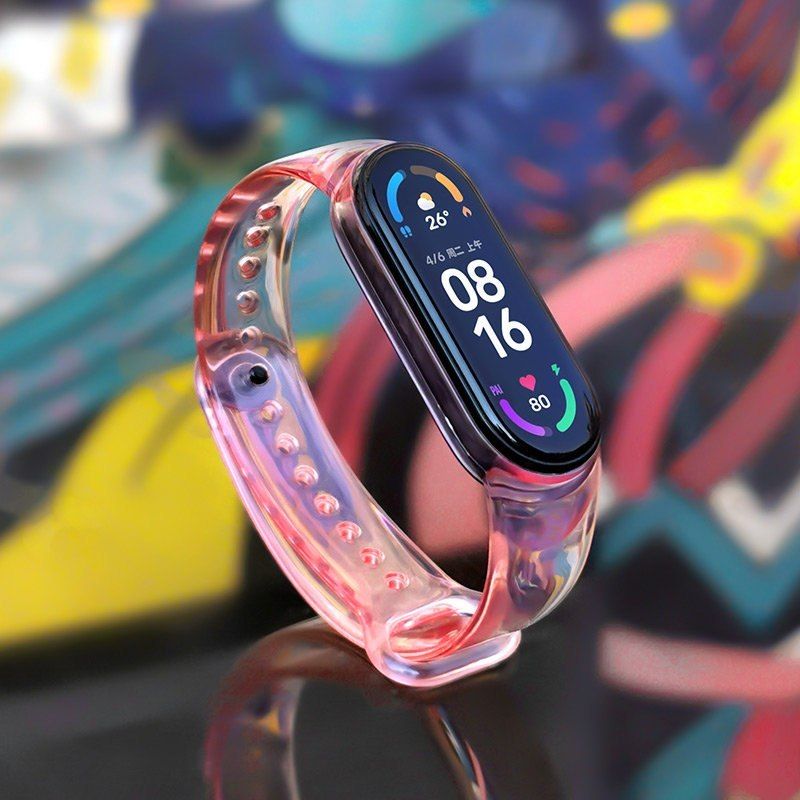 Silikonowa Opaska Pasek Do Xiaomi Mi Band 4 / 3 Czerwony