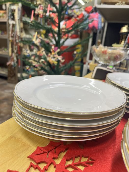 Serwis obiadowy talerze porcelanowe Czechosłowacja