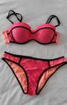 Różowo-brzoskwiniowe bikini