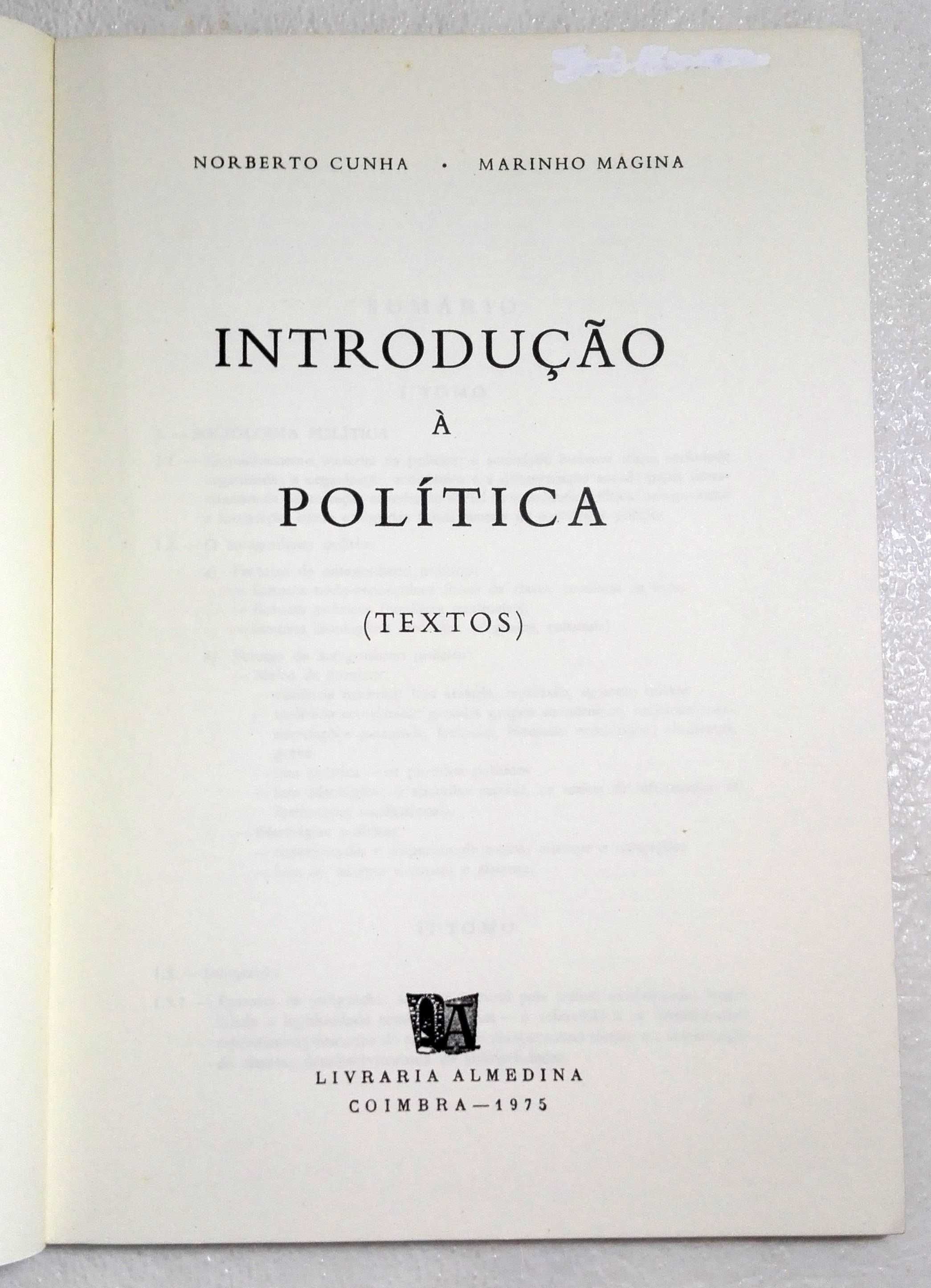 Livro Introdução á Politica (Textos)