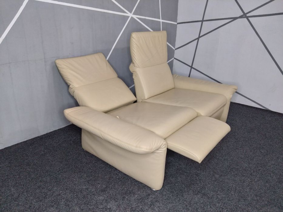 Кожаный диван раскладной реклайнер