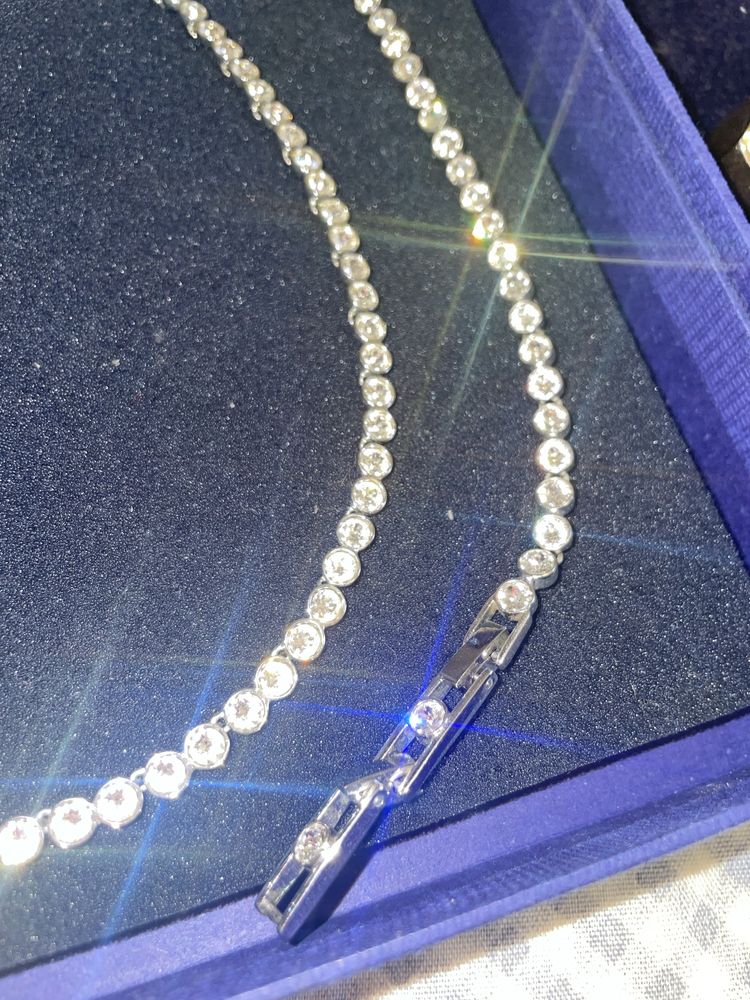 Fio e pulseira Swarovski Tennis