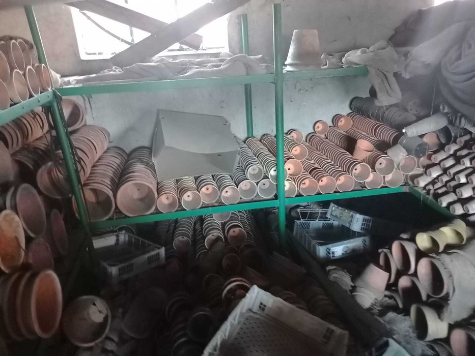 Doniczki gliniane stare  lata 60tę