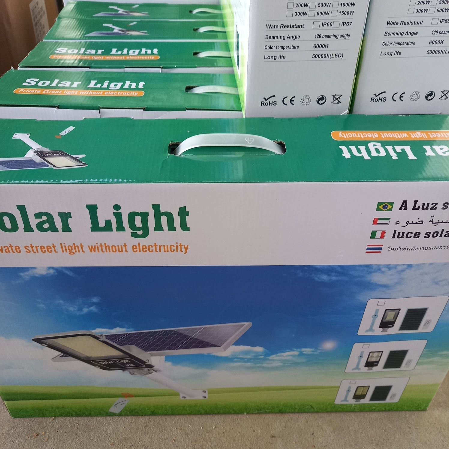 Lampa solarna 1000w solarna obrotowy panel Aluminiowa