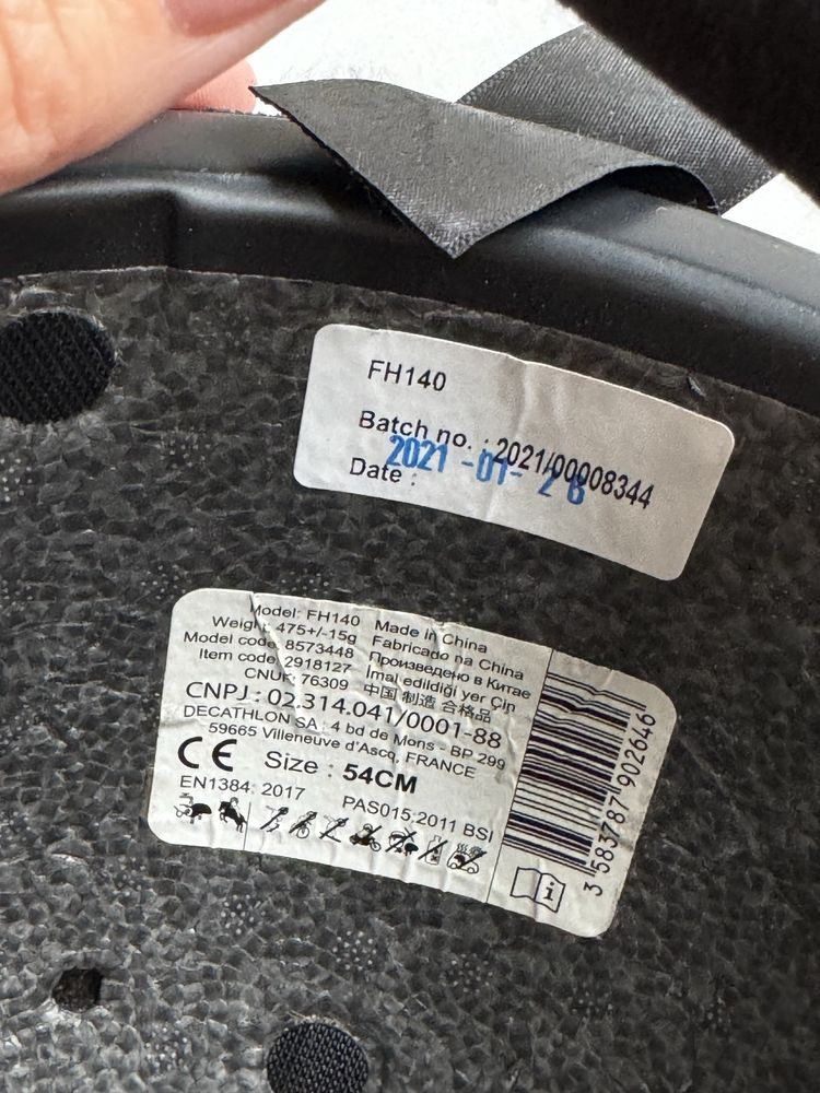 Toczek  kask do jazdy konnej rozm. S 54 cm Fouganza