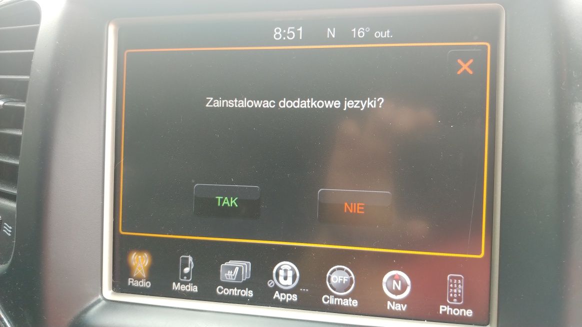 Serwis Konwersja Uconnect 8.4 USA EU Radio Jeep CHRYSLER DODGE RAM