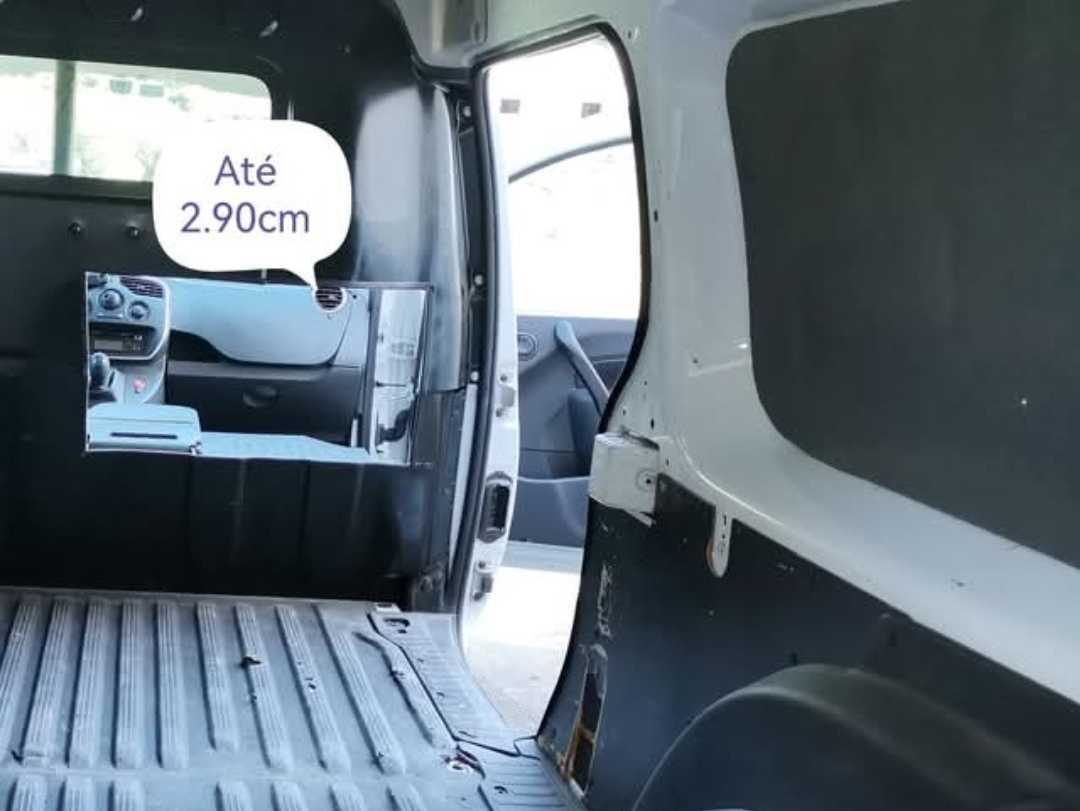 Renault kangoo maxi 3 lugares bancos rebatíveis carga até 2.90 cm