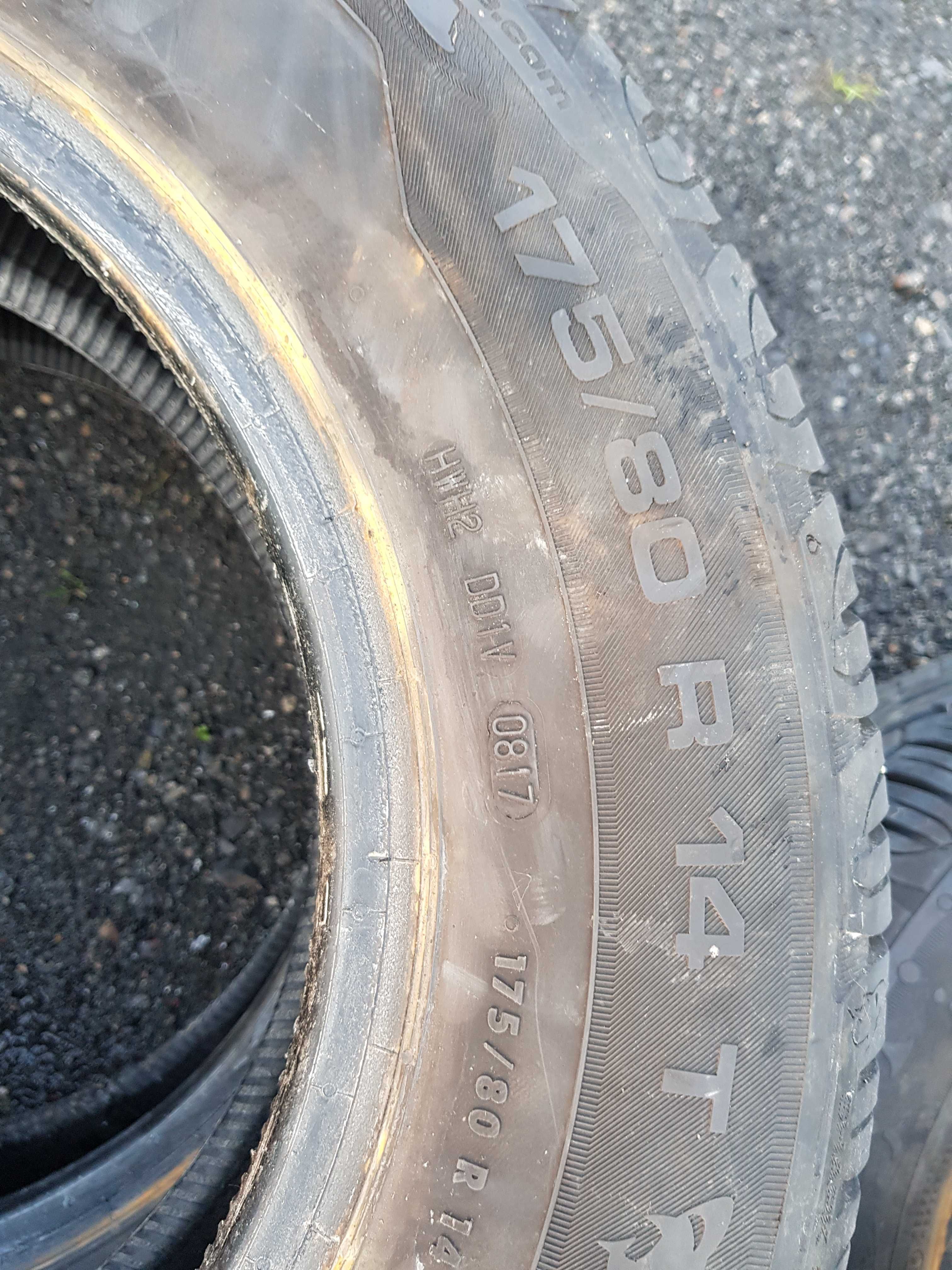 Opony mercedes W123 175x80x14 uniroyal
