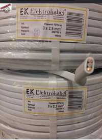 kabel 3x2.5 ydyp elektrokabel płaski