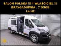 Fiat DUCATO L4H2 BRYGADÓWKA 7 OSÓB  L4H2 + BRYGADÓWKA 7 Osób + Salon POLSKA + 1 Właściciel !!!
