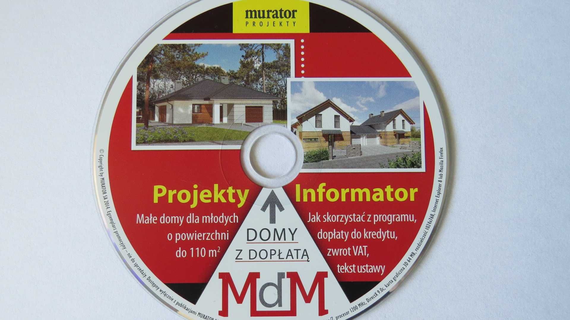 Płyta cd Murator Projekty Domów do 110m2