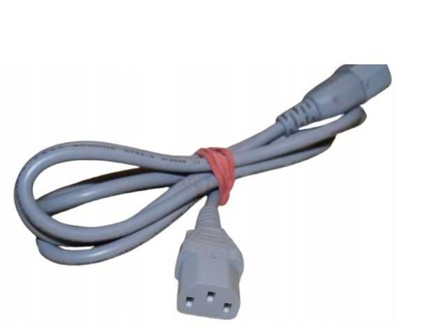 Kabel zasilający przedłużka C13/ przedłużka ATX C14 1,2m - 1,8m SZARY