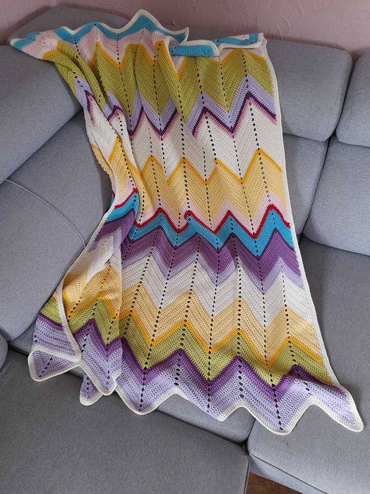 2 koce/narzuty handmade 120x100