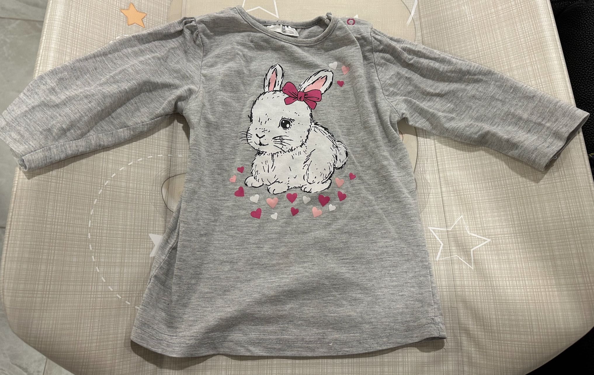 Camisola Cinza Coelho (9-12)