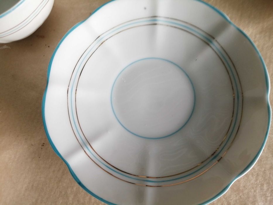 conj 6 chavenas de cha Vista Alegre 1924/1947 , ler anuncio