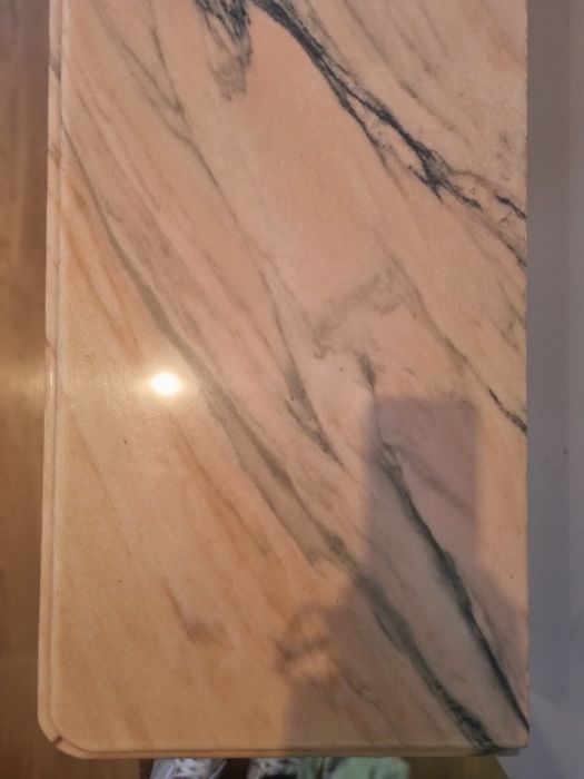 Consola / mesa de entrada em mármore rosa