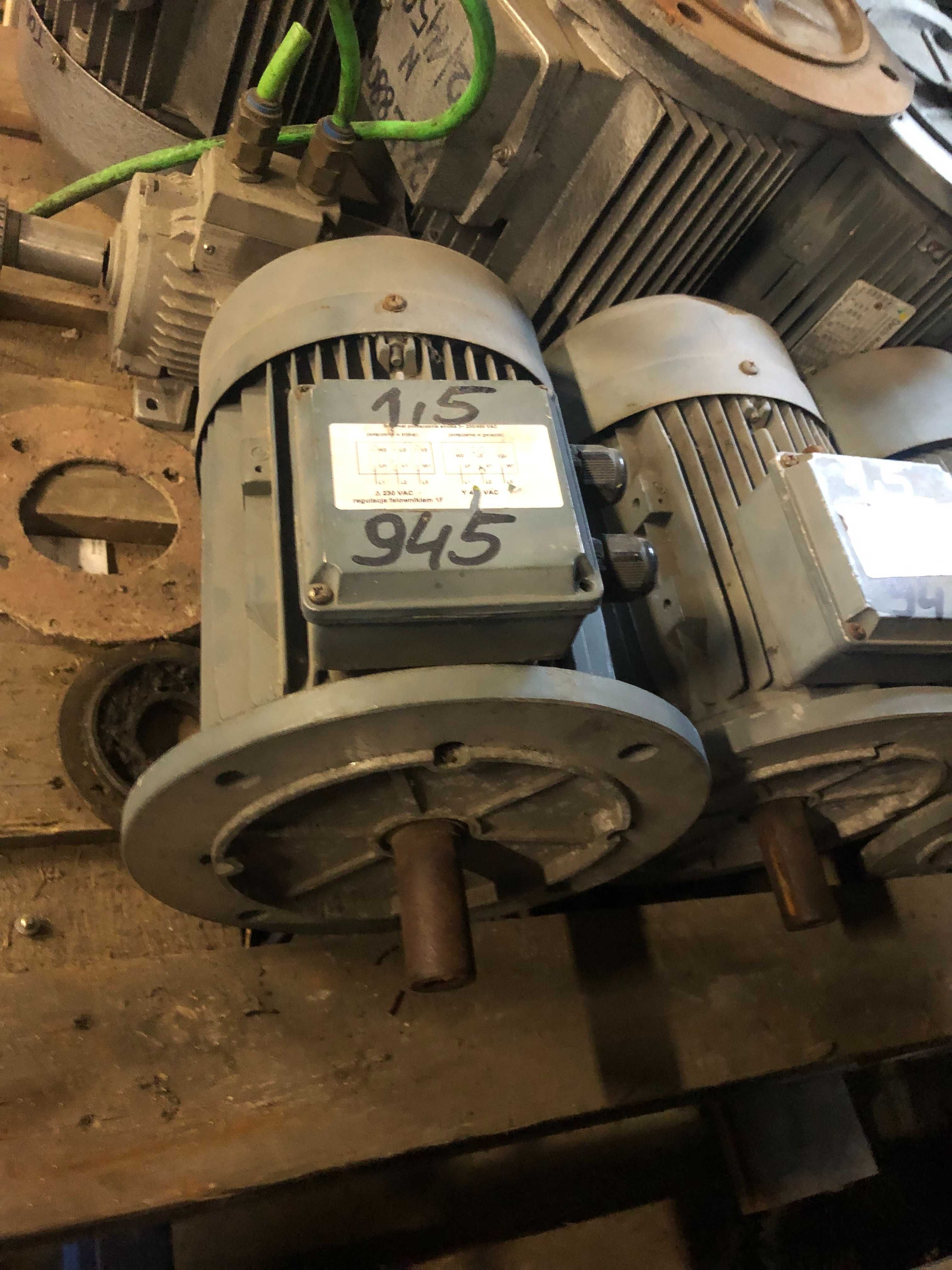 Silnik elektryczny 1,5kw 945obr kolnierzowy wolnoobrotowy (siemens)