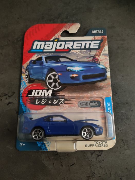 Toyota Supra mk4 Blue JZA80 JDM Legends Majorette Premium