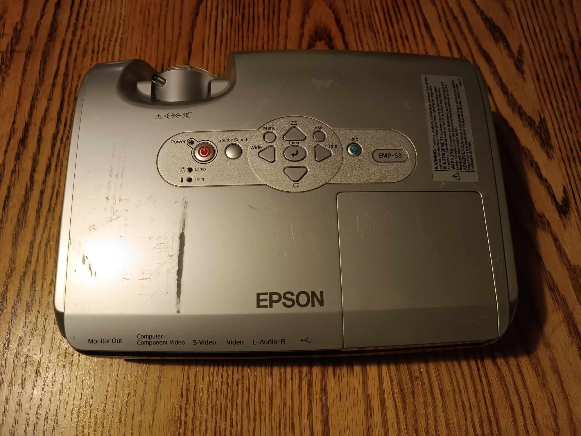 Projektor Epson EMP-S3, multimedialny, rzutnik