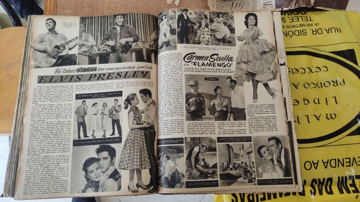 Revistas Antigas Encadernadas de Cinema " STUDIO " Anos 50