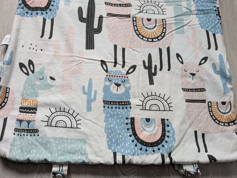 Śpiworek Lelablanc pościel z poduszką i workiem, Lamy!