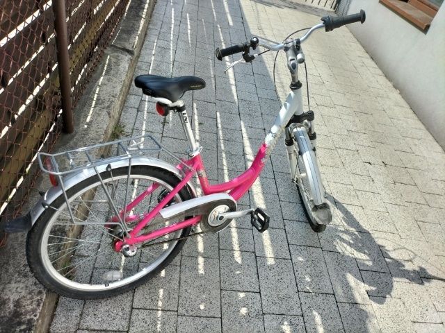 Ładny rower dla dziewczynki