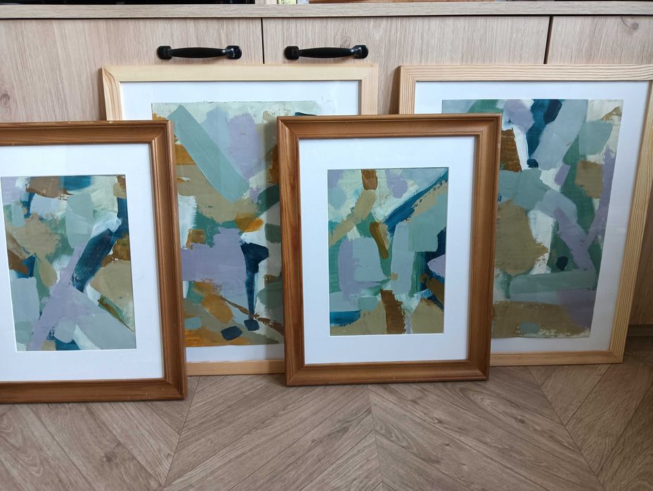 Obraz Akryl na płótnie Oryginał "Abstrakcja Kolory jesieni" nr.2