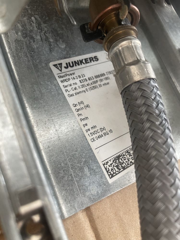 Piecyk Junkers WRDP 11-2B jak nowy. Terma w idealnym stanie Moc 23,6kW
